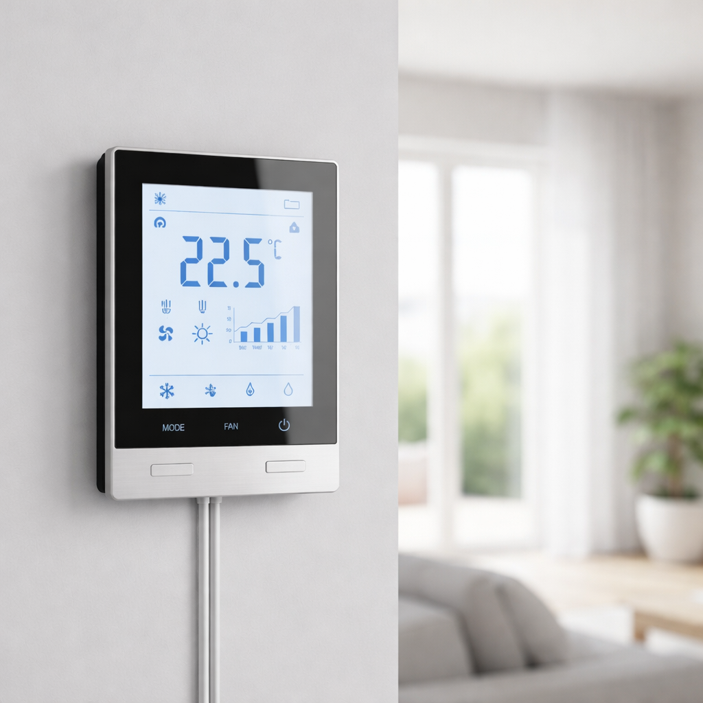 HVAC-Steuerungspanel mit Display